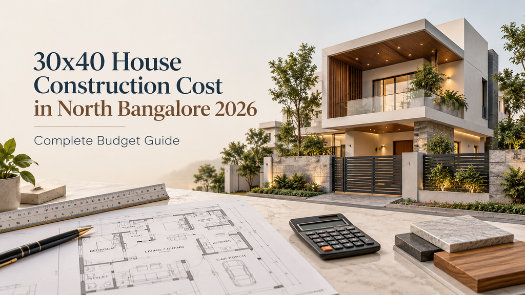 30x40 house construction cost in North Bangalore 2026